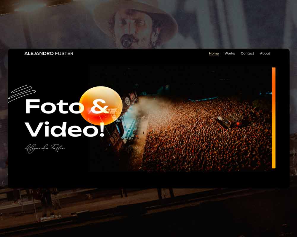 Desarrollo web profesional para Alejandro Fuster realizado por Alejandro Schintu