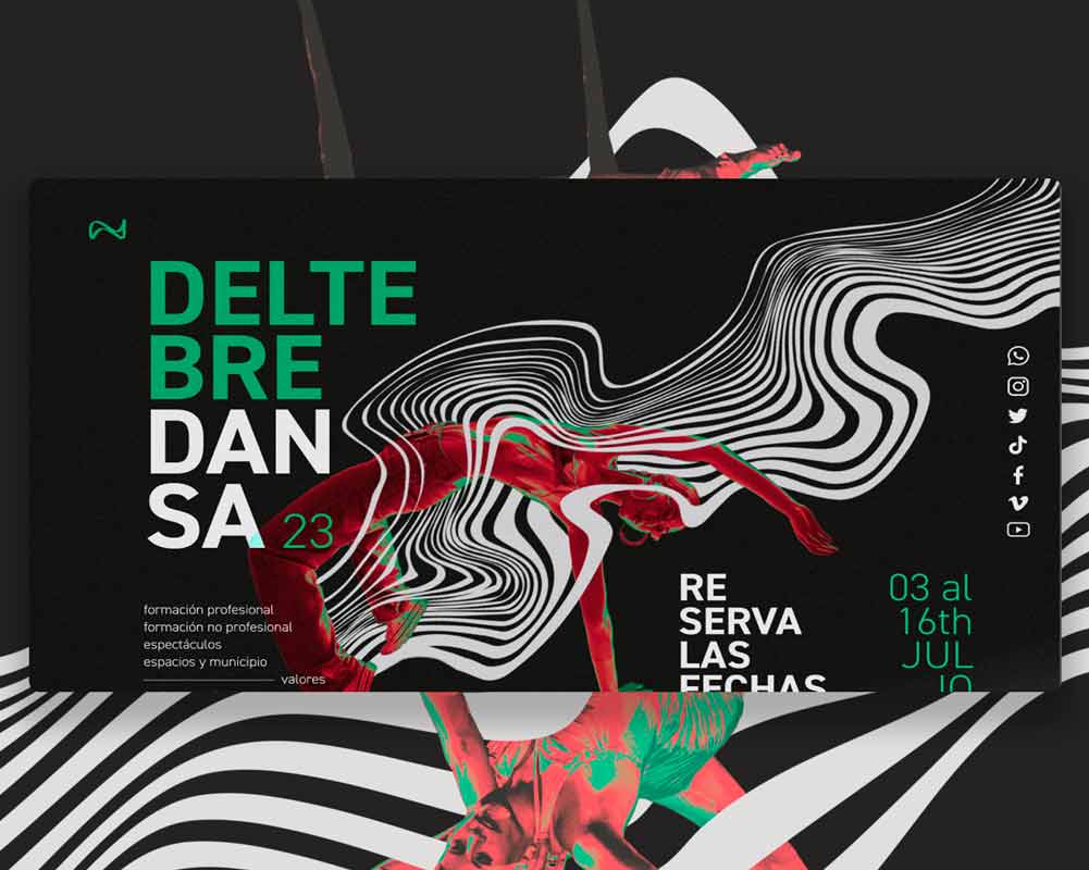 Desarrollo web profesional para Deltebre Dansa realizado por Alejandro Schintu